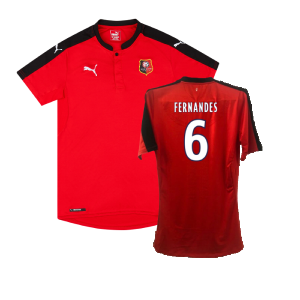 Rennes 2016-17 Home Shirt (Sponsorless) (XL) (Excellent) (Fernandes 6)_0