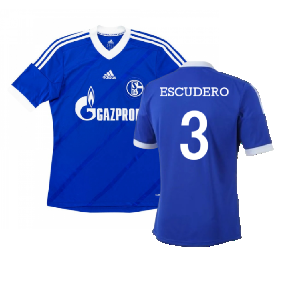 Schalke 2012-14 Home Shirt (XL) (Good) (Escudero 3)_0