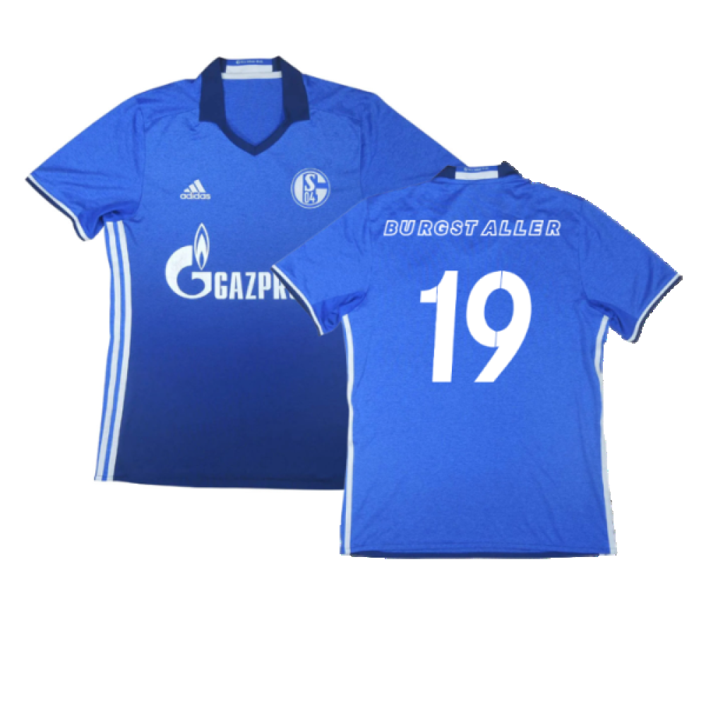 Schalke 2016-18 Home Shirt (M) (Excellent) (Burgstaller 19)_0