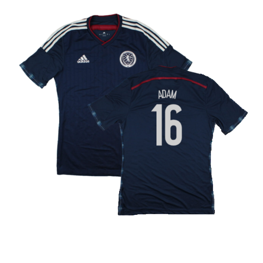 Scotland 2014-15 Player Issue Home Shirt (M) (Excellent) (Adam 16)_0