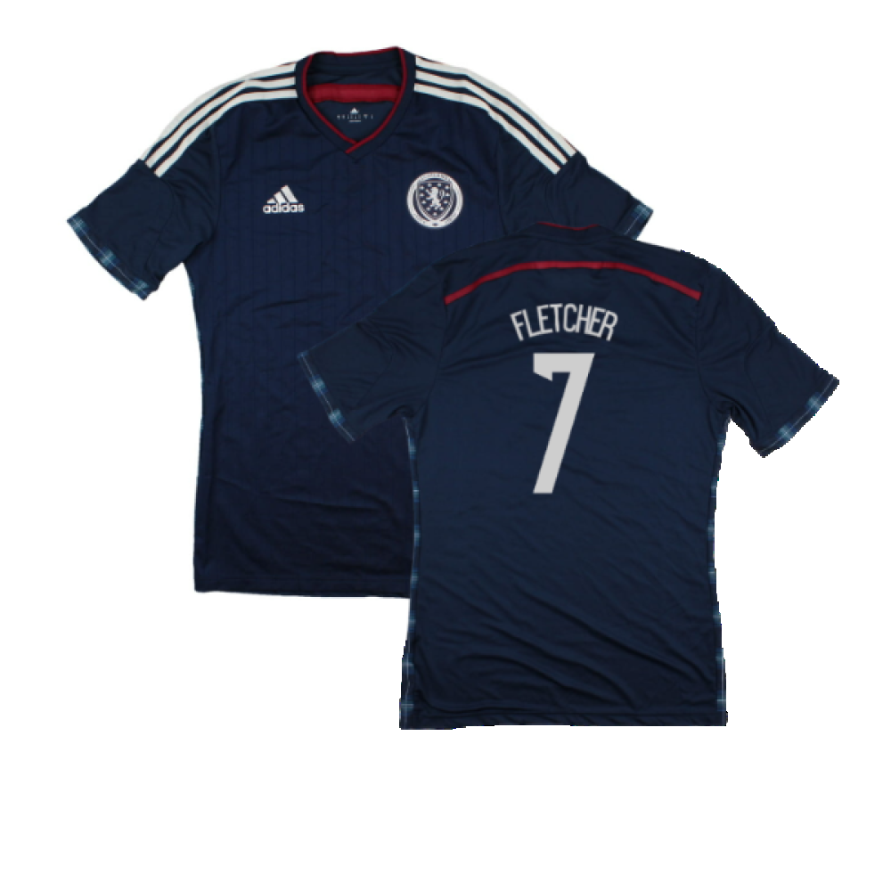 Scotland 2014-15 Player Issue Home Shirt (M) (Excellent) (Fletcher 7)_0