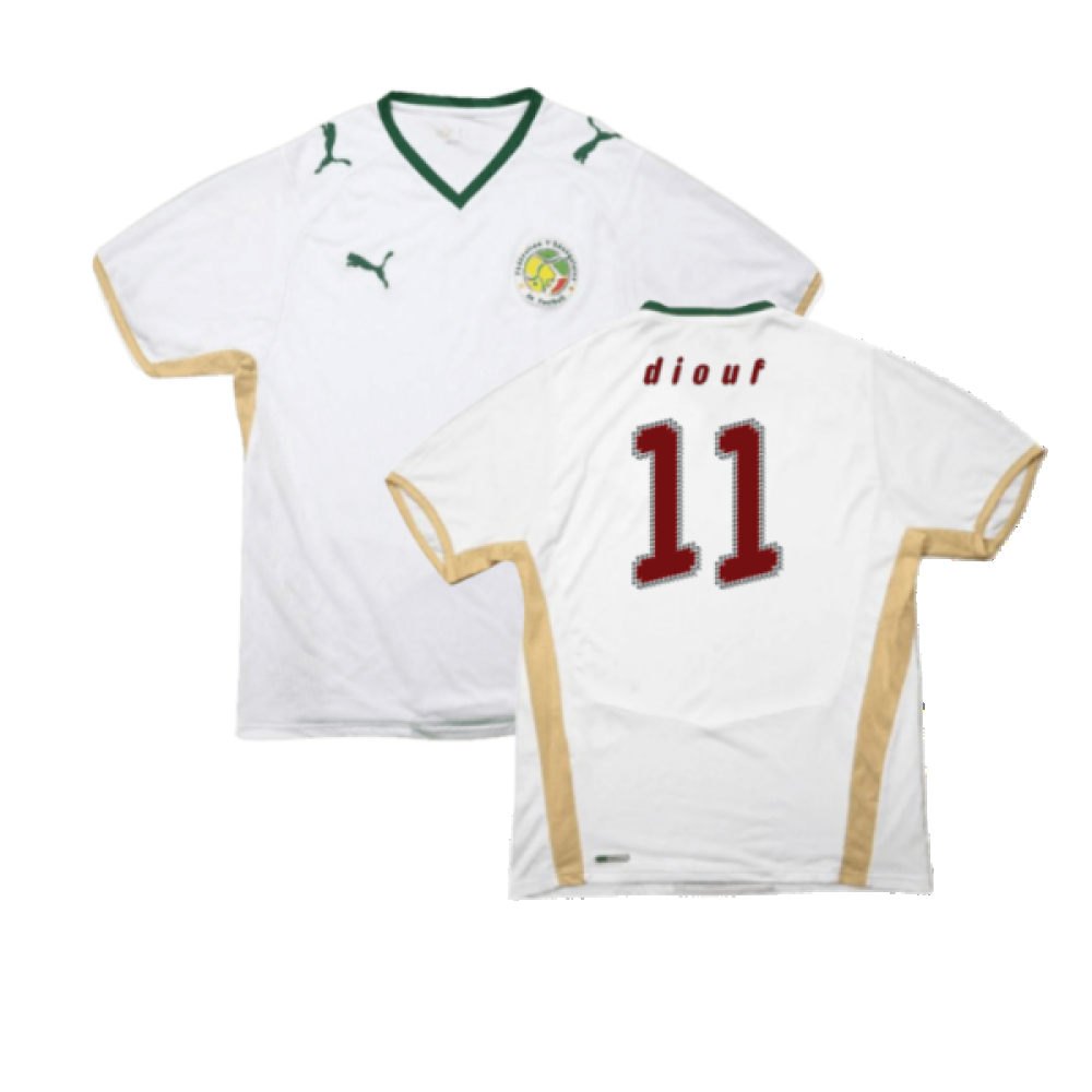 Senegal 2008-10 Home Shirt (S) (Very Good) (Diouf 11)_0