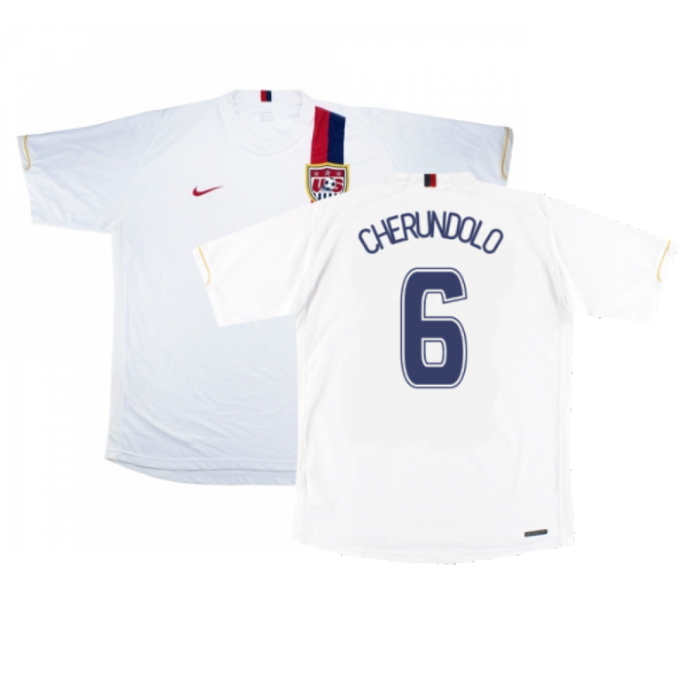 USA 2006-08 Home Shirt (XL) (Excellent) (Cherundolo 6)_0