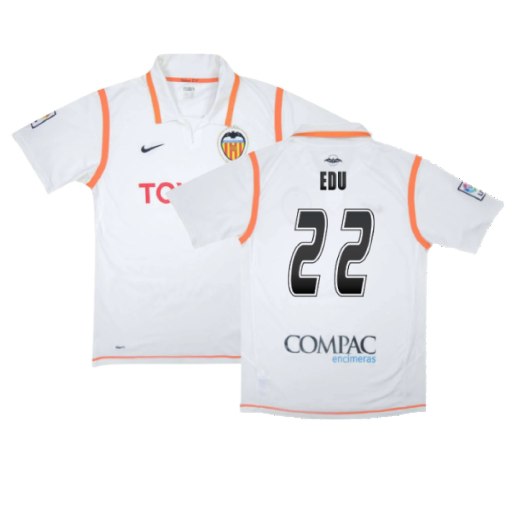 Valencia 2007-08 Home Shirt (XL) (Excellent) (Edu 22)_0