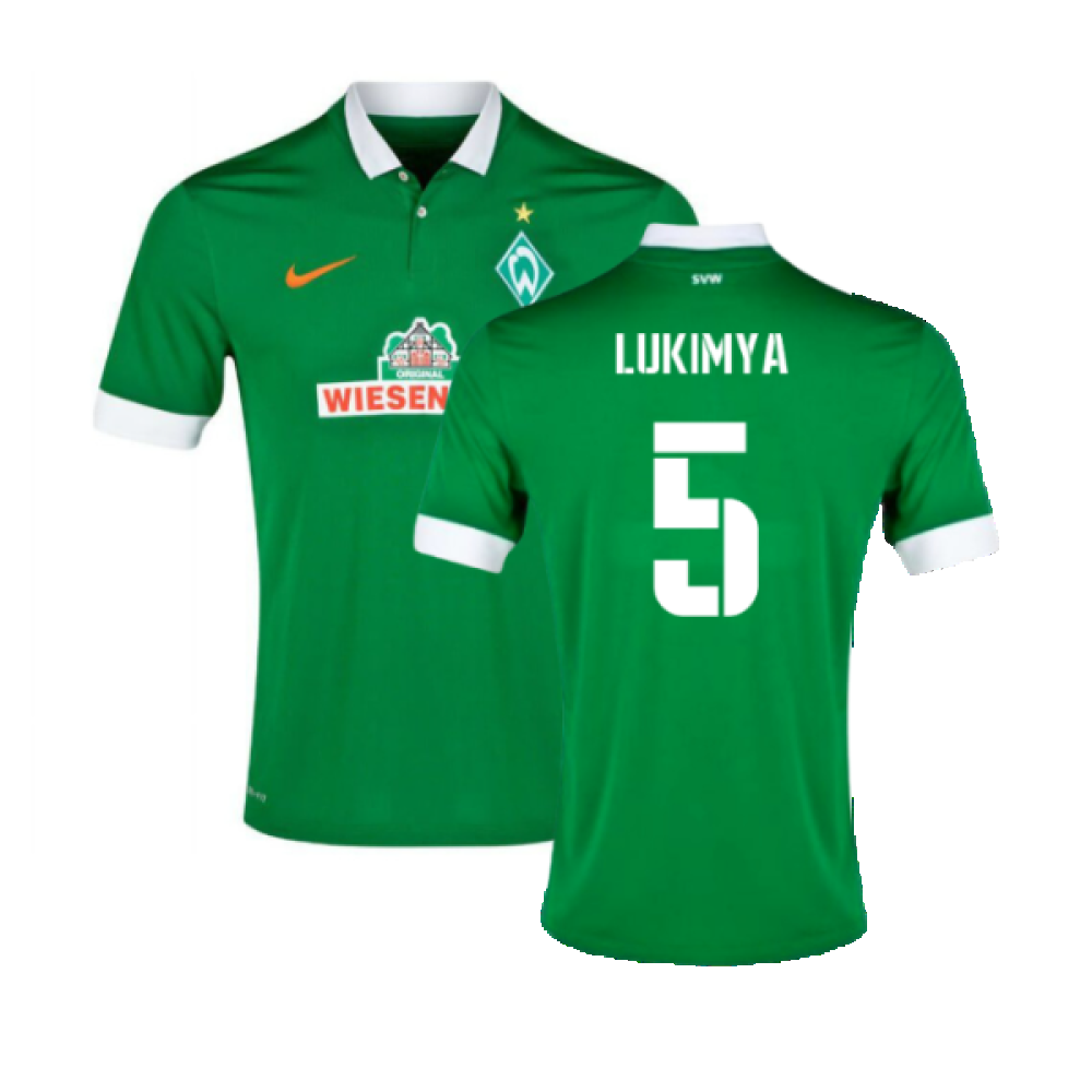 Werder Bremen 2014-15 Home Shirt (L) (Mint) (Lukimya 5)_0