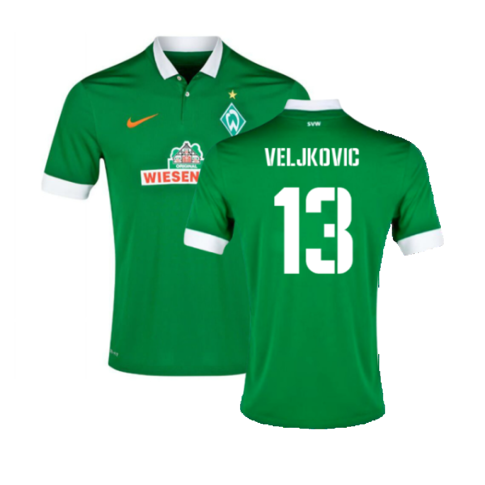 Werder Bremen 2014-15 Home Shirt (L) (Mint) (Veljkovic 13)_0