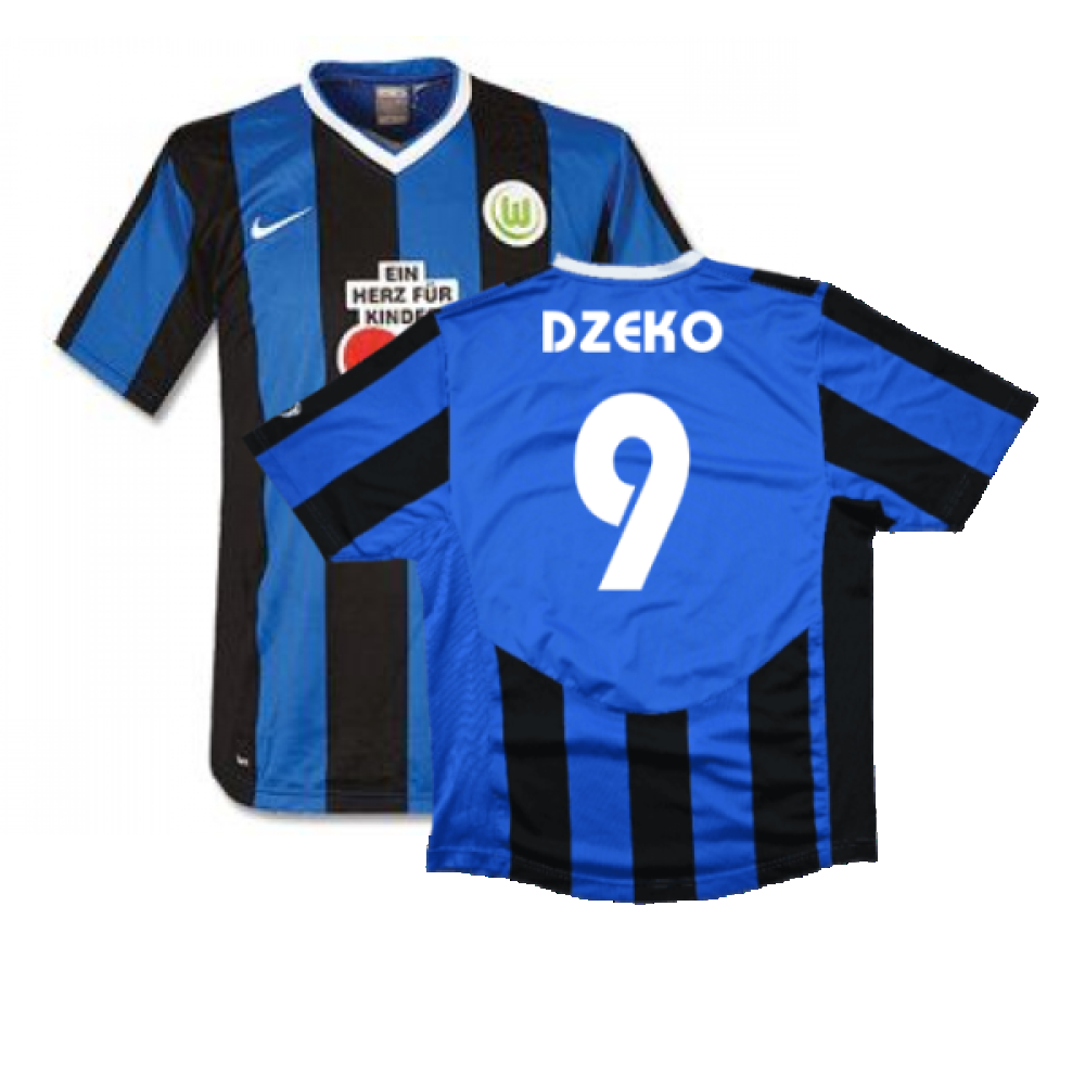 Wolfsburg 2007-09 Away Shirt (Excellent) (Dzeko 9)_0