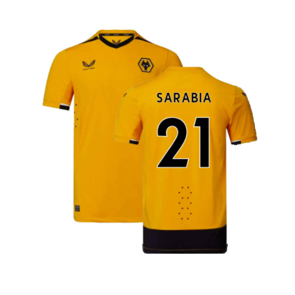 Wolves 2022-23 Pro Home Shirt (Sponsorless) (XXL) (Mint) (Sarabia 21)_0