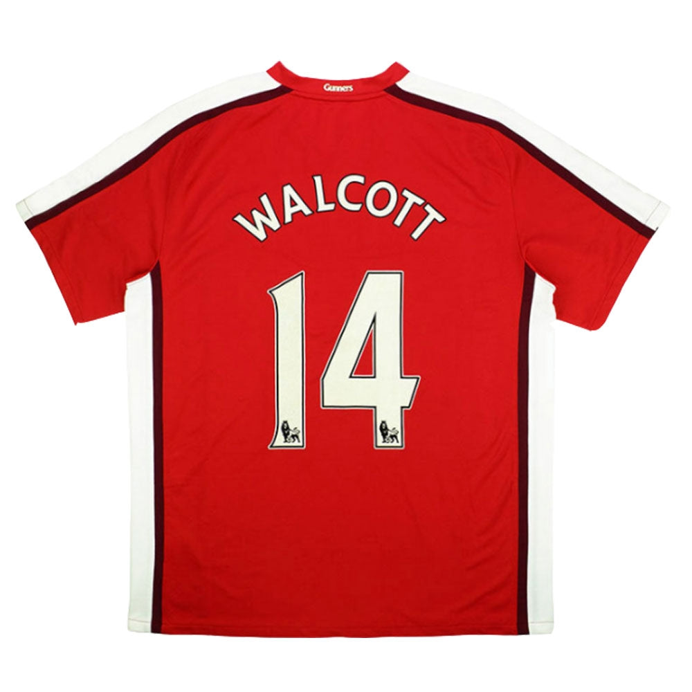 2008-10 Arsenal Nike Home Shirt (WALCOTT 14) (Excellent)_0
