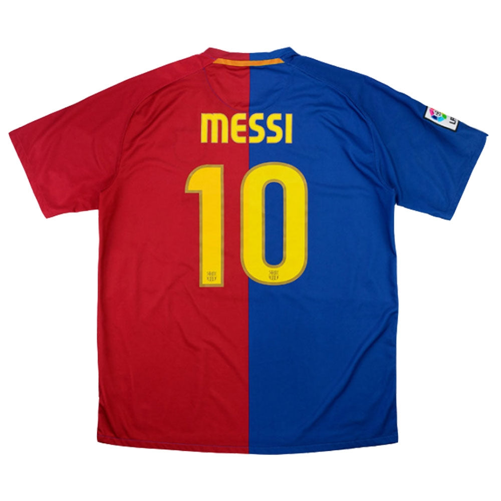 2008-2009 Barcelona Nike Home Shirt (MESSI 10) (Good)_0