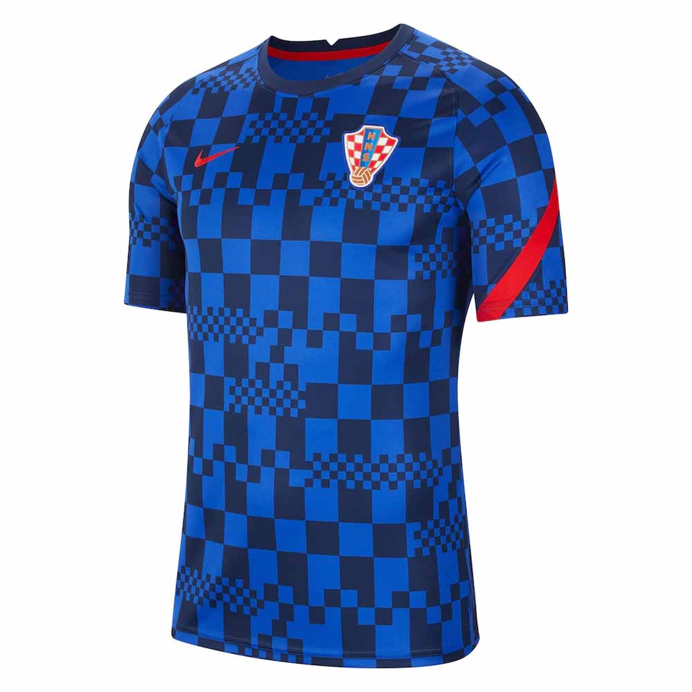 2020-2021 Croatia Pre-Match Training Shirt (Blue) - Kids_0