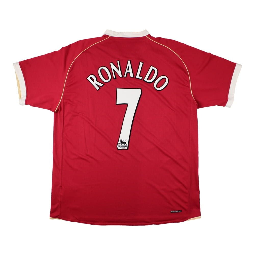 Manchester United 2006-07 Home Shirt (Ronaldo 7) ((Good) XL)