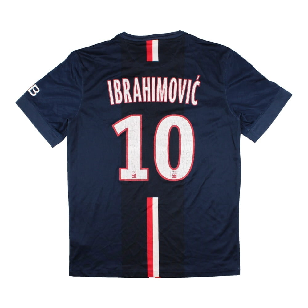 PSG 2014-15 Home Shirt (Ibrahimovic #10) ((Fair) M)_0