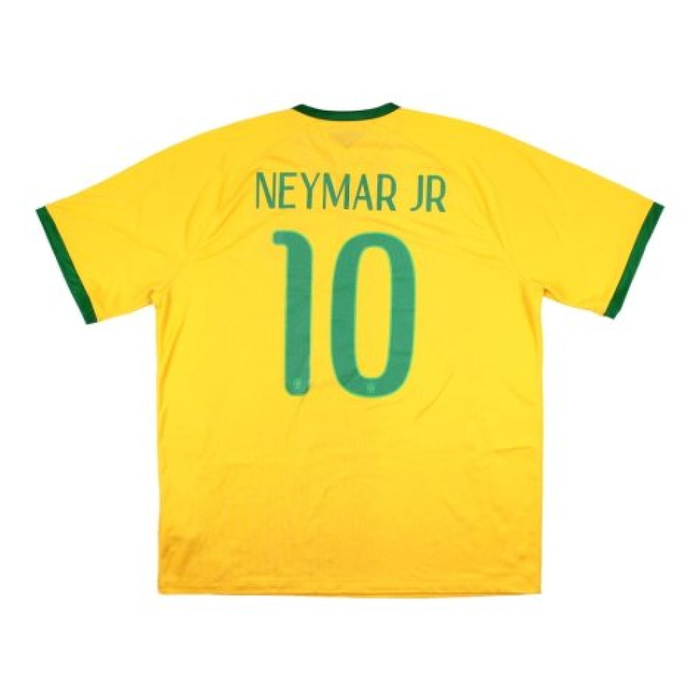 Brazil 2014-15 Home Shirt (Neymar Jr #10) (S) (Good)_0