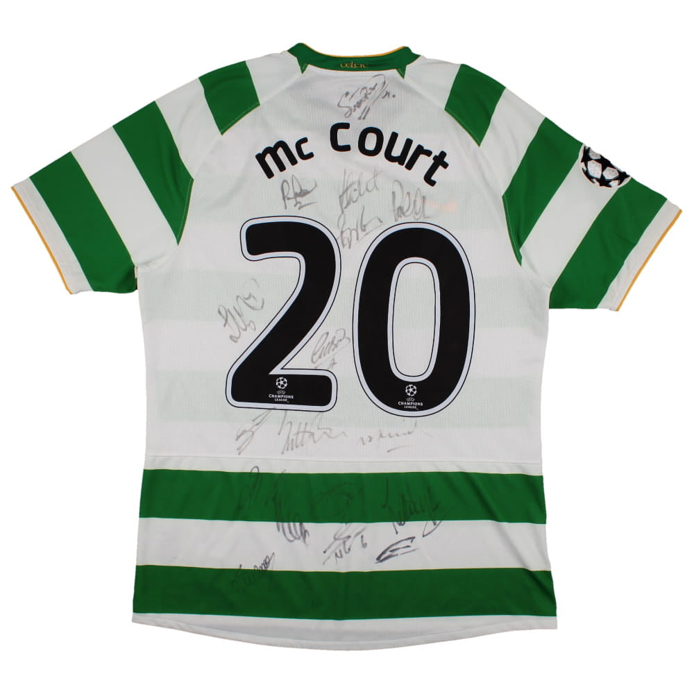 Celtic 2008-10 Home Shirt (L) McCourt #20 (Fair)_0