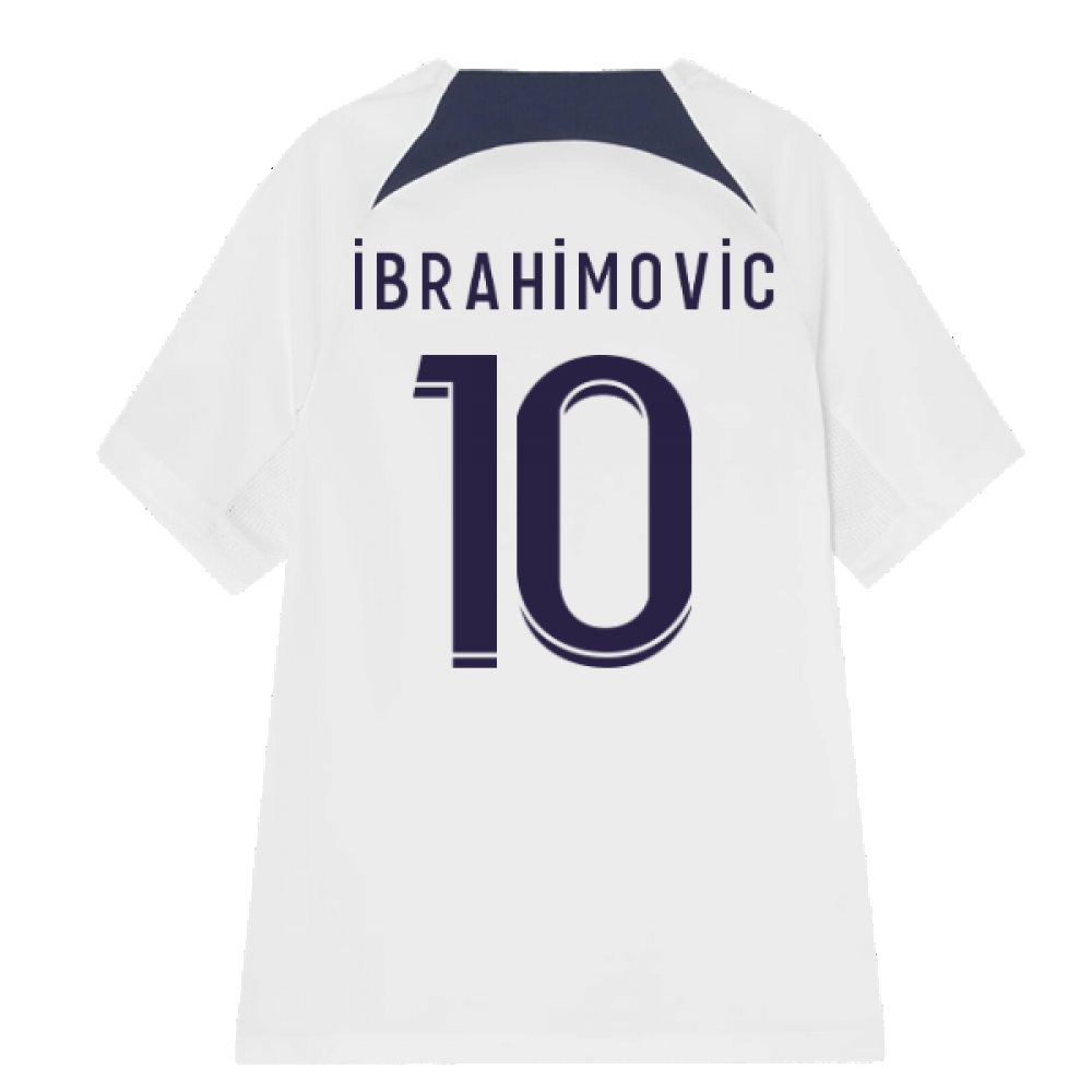 2022-2023 PSG Training Shirt (White) - Kids (IBRAHIMOVIC 10)_2