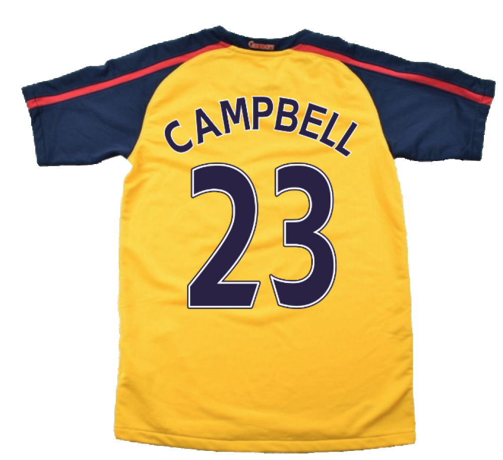 Arsenal 2008-09 Away Shirt ((Excellent) XL) (CAMPBELL 23)_2