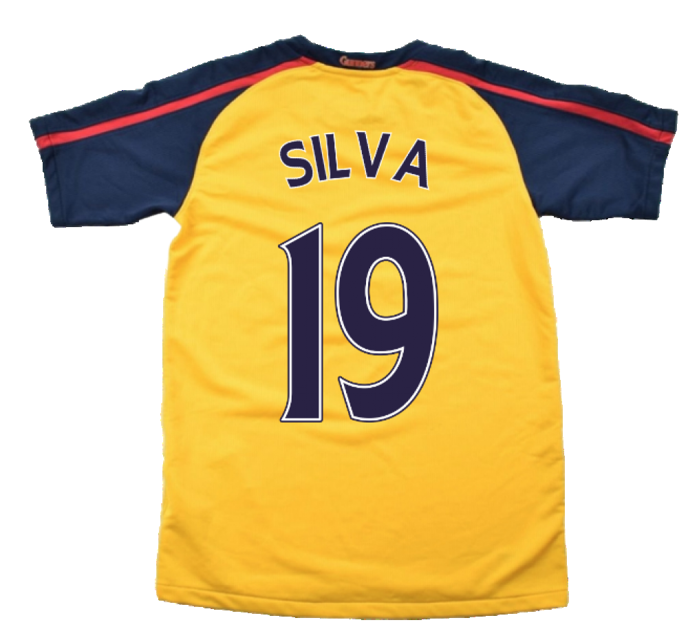 Arsenal 2008-09 Away Shirt ((Excellent) XL) (Silva 19)_2