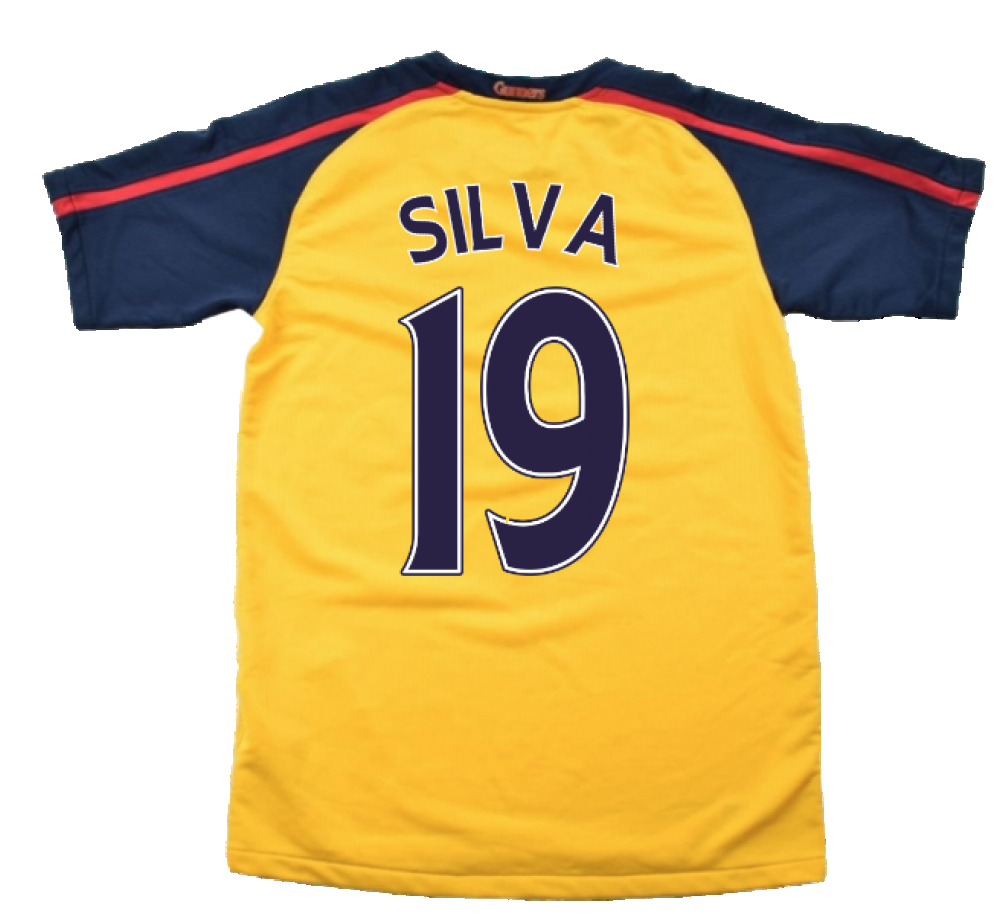 Arsenal 2008-09 Away Shirt ((Very Good) L) (Silva 19)_2