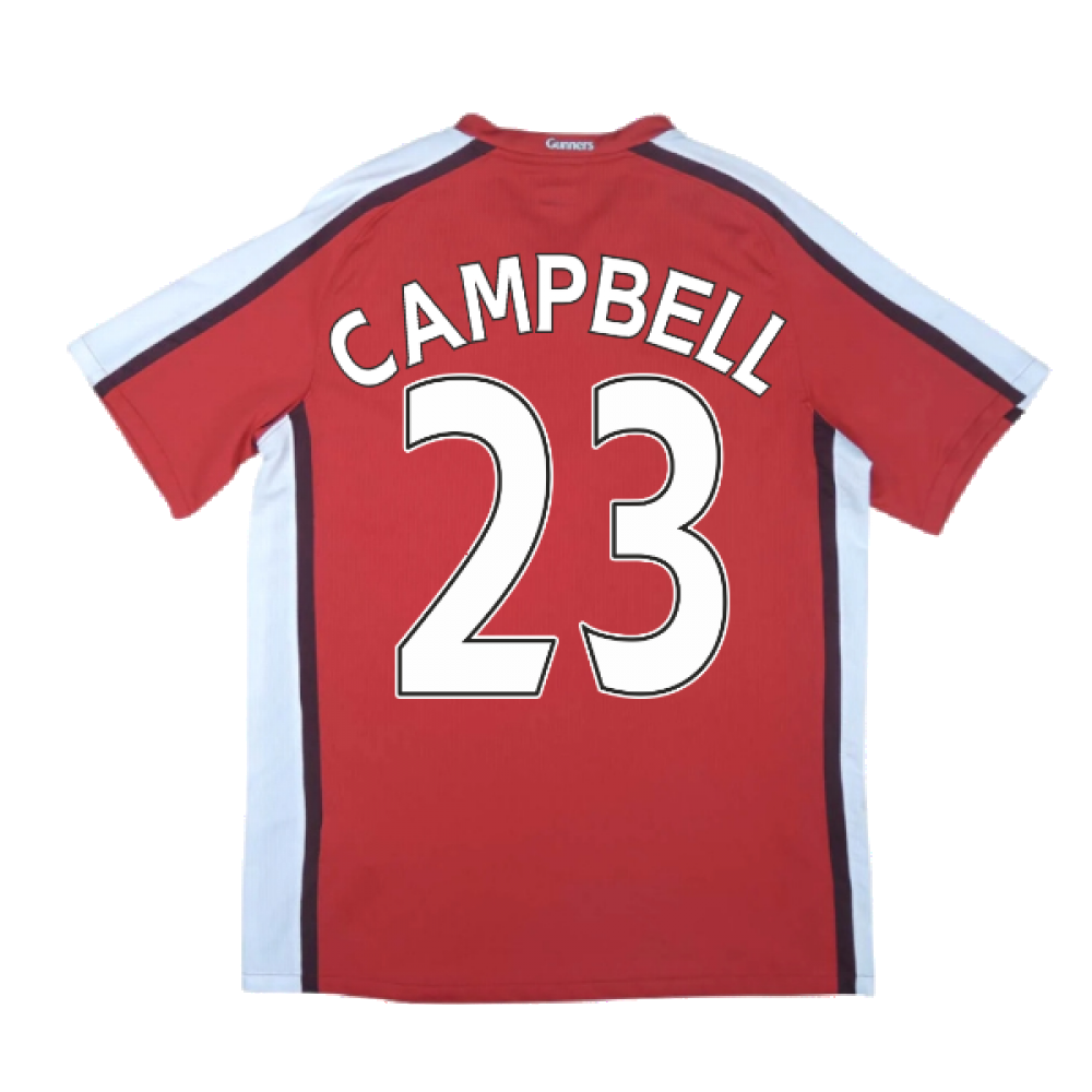 Arsenal 2008-10 Home Shirt ((Excellent) XL) (CAMPBELL 23)_2