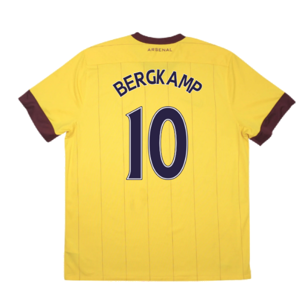 Arsenal 2010-11 Away Shirt ((Good) M) (BERGKAMP 10)_2