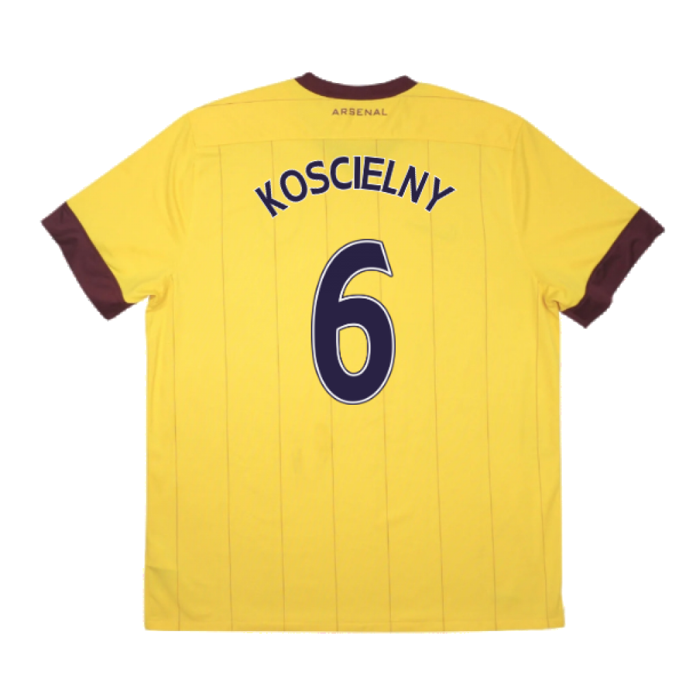 Arsenal 2010-11 Away Shirt ((Good) M) (KOSCIELNY 6)_2