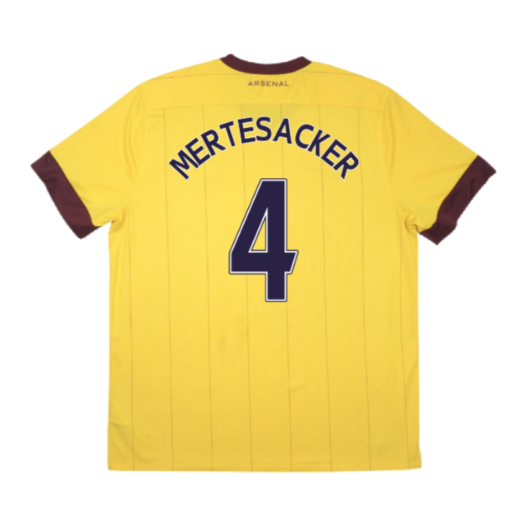 Arsenal 2010-11 Away Shirt ((Good) M) (MERTESACKER 4)_2