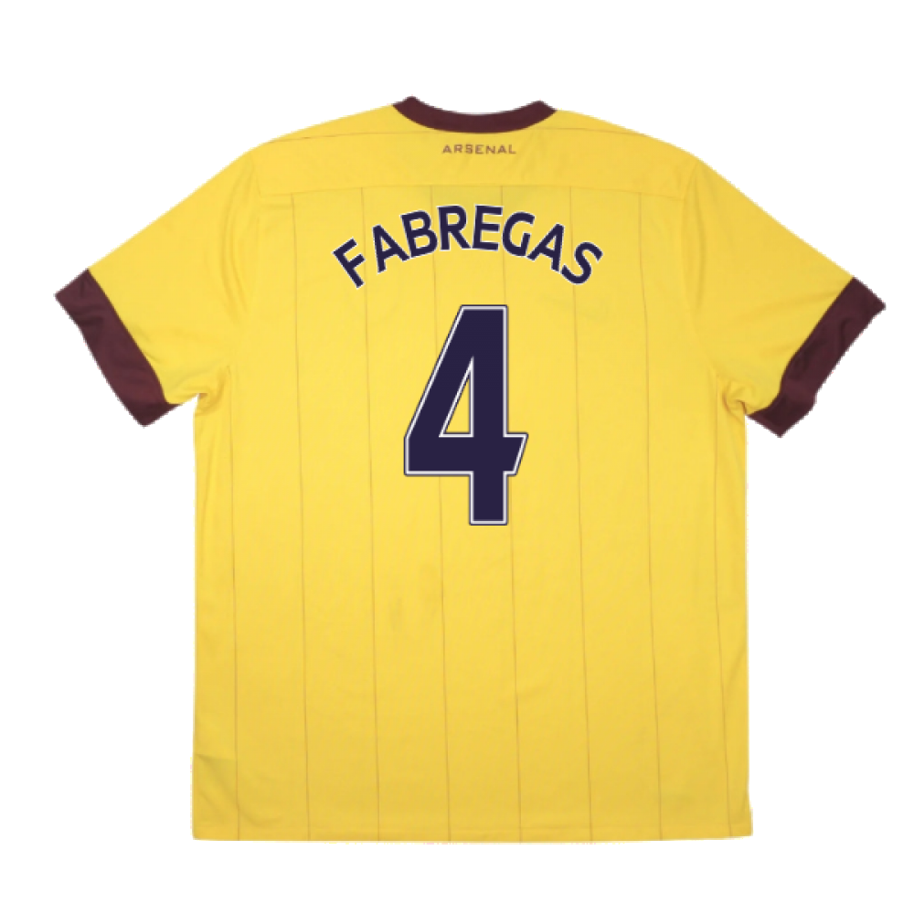 Arsenal 2010-11 Away Shirt ((Good) XXL) (Fabregas 4)_2