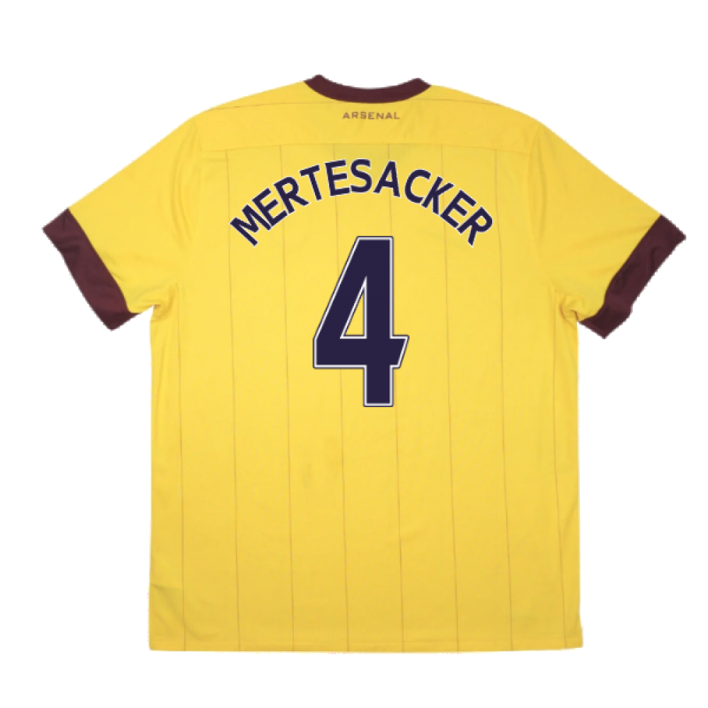 Arsenal 2010-11 Away Shirt ((Good) XXL) (MERTESACKER 4)_2