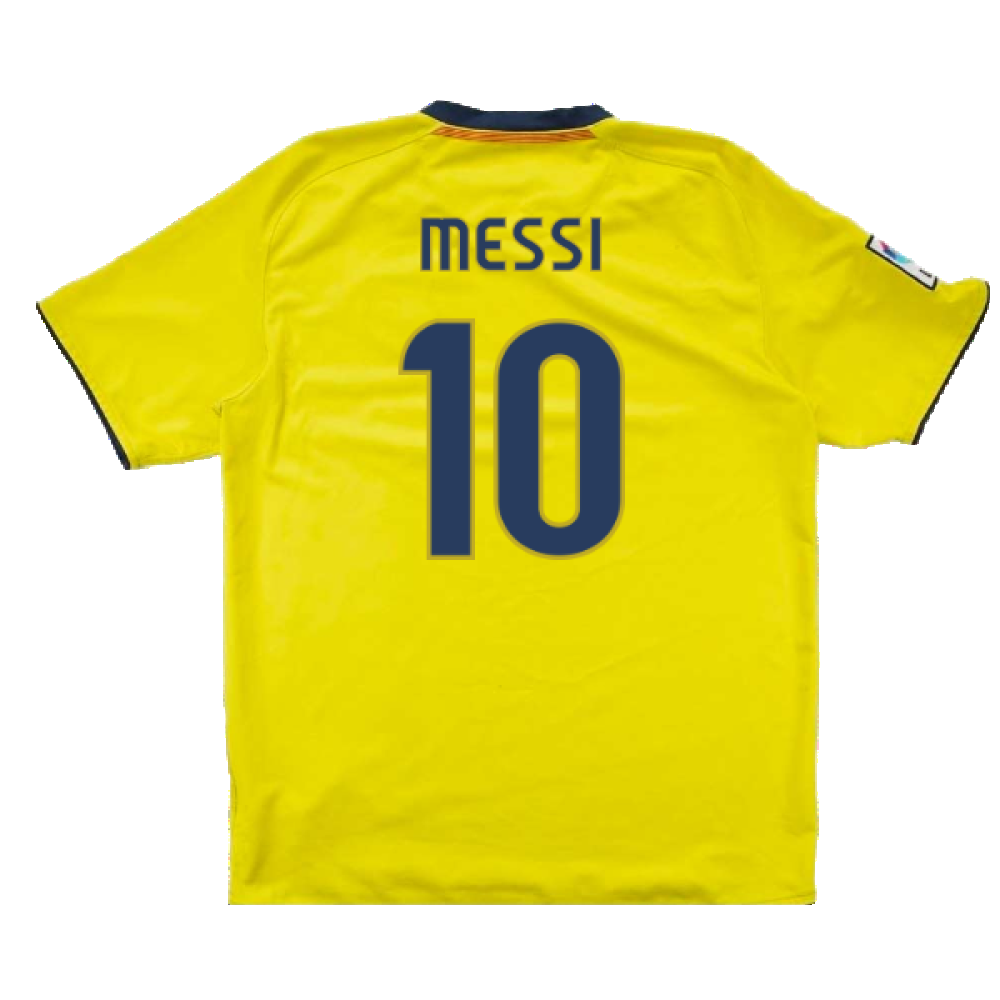 Barcelona 2008-10 Away Shirt (M) (Messi 10) (Very Good)_1