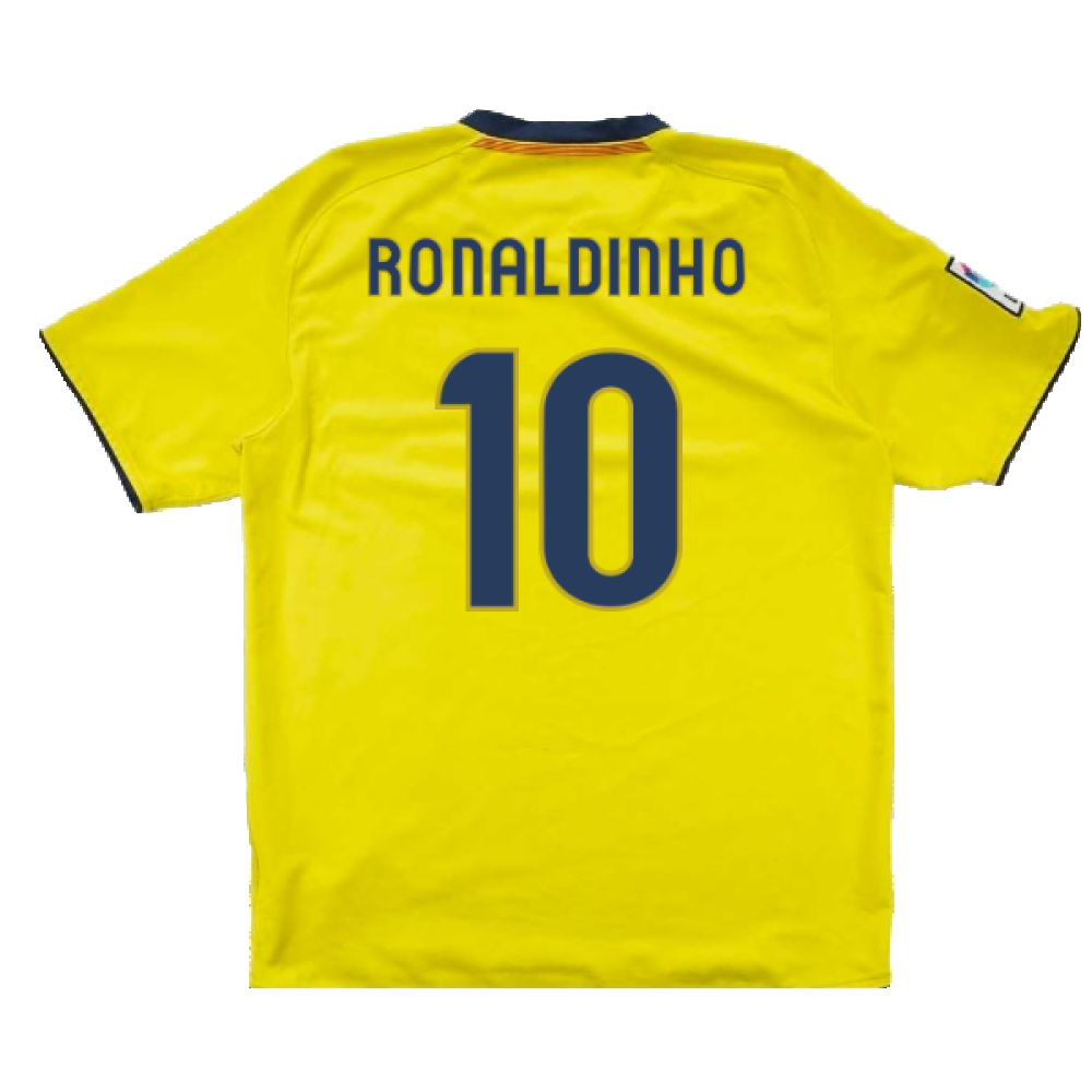 Barcelona 2008-10 Away Shirt (M) (RONALDINHO 10) (Very Good)_1