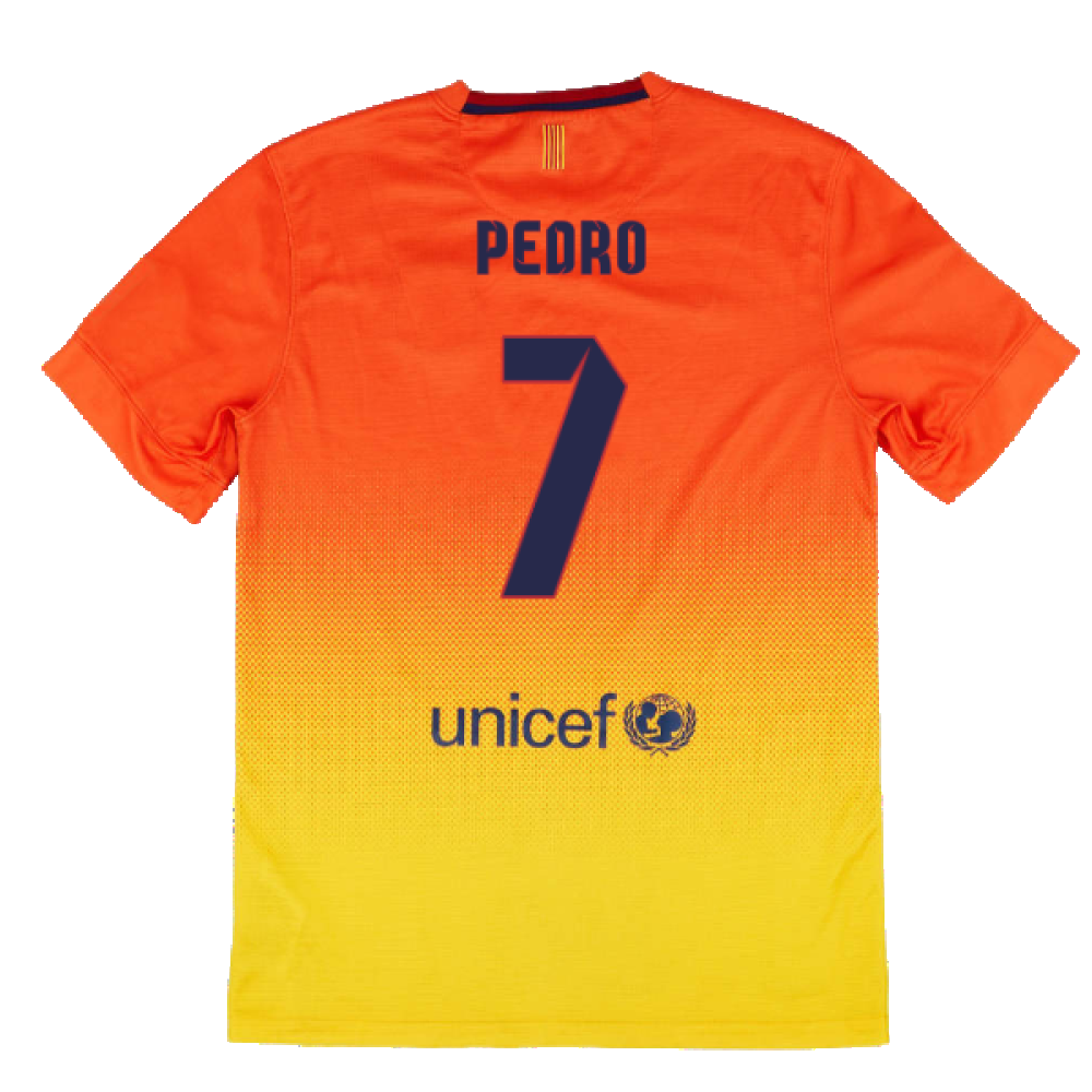 Barcelona 2012-13 Away Shirt (Sponsorless) (LB) (PEDRO 7) (Very Good)_1