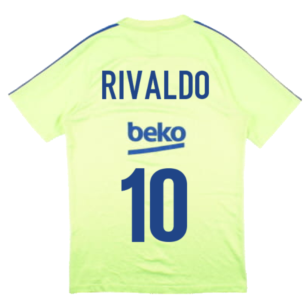 Barcelona 2016-17 Nike Training Shirt (S) (Rivaldo 10) (Good)_1