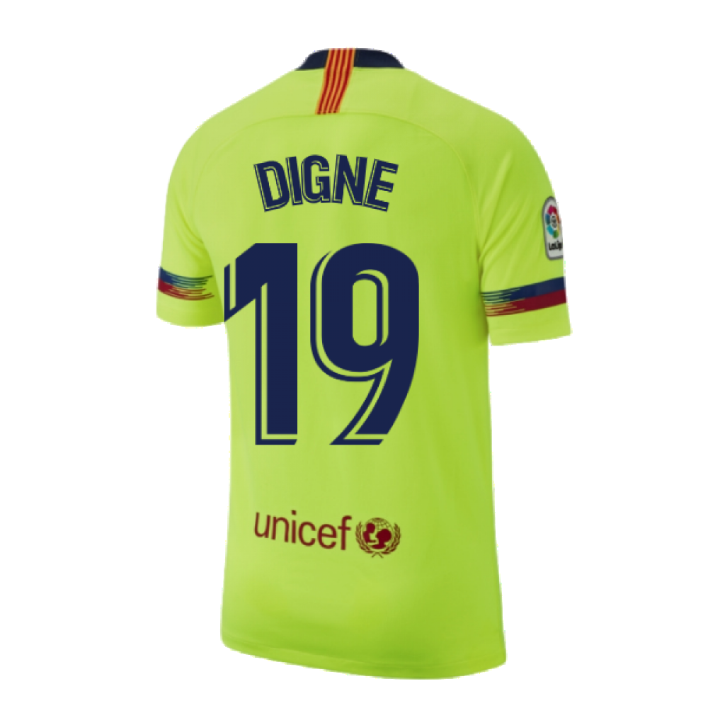 Barcelona 2018-19 Away Shirt ((Excellent) S) (Digne 19)_2