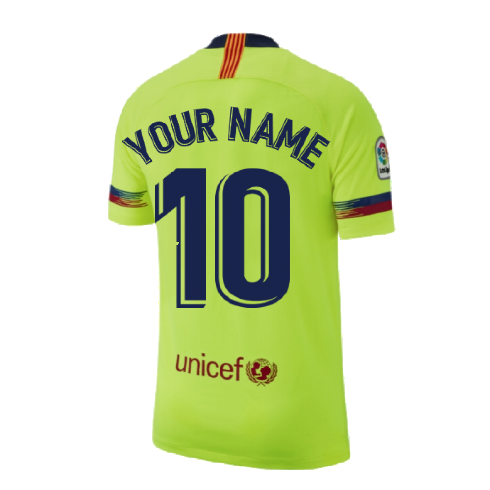 Barcelona 2018-19 Away Shirt ((Excellent) S) (Your Name)_2