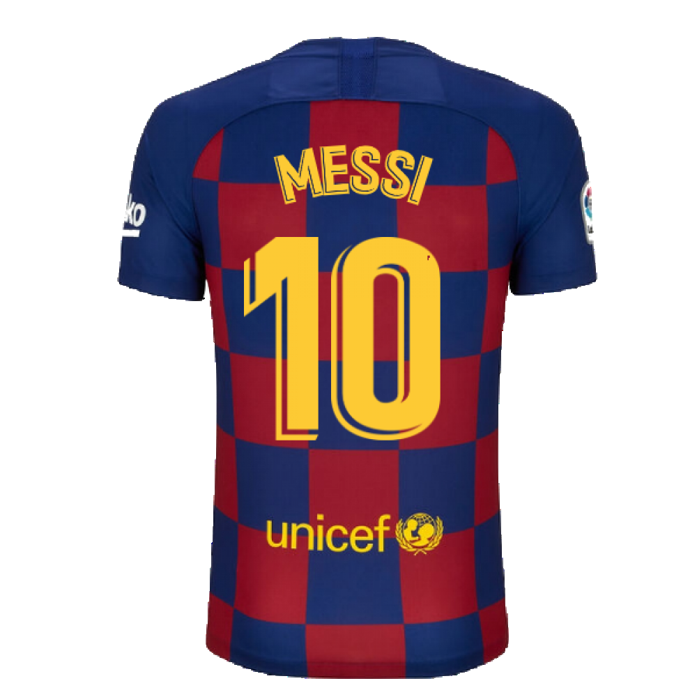 Barcelona 2019-20 Home Shirt ((Excellent) M) (Messi 10)_2