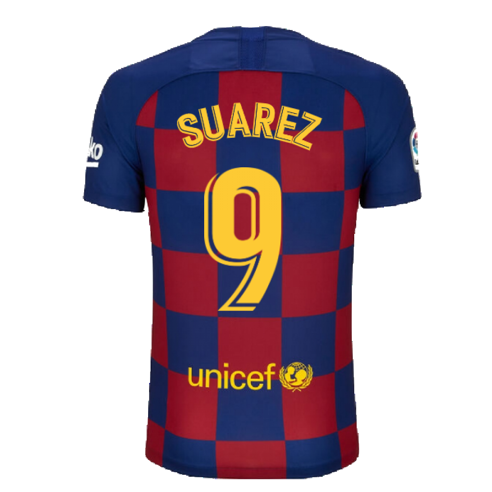 Barcelona 2019-20 Home Shirt ((Excellent) M) (Suarez 9)_2