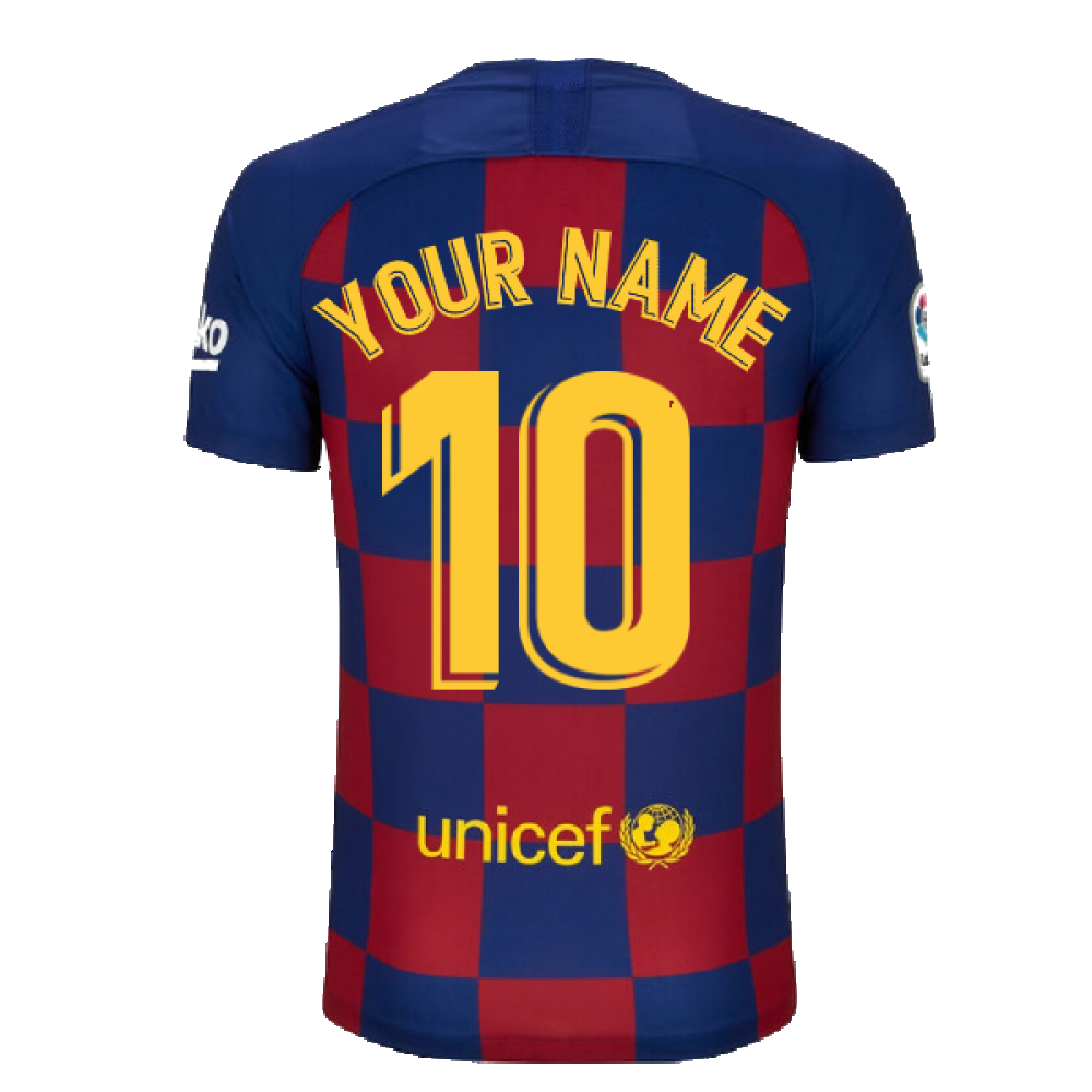 Barcelona 2019-20 Home Shirt ((Excellent) M) (Your Name)_2