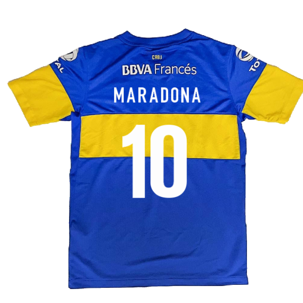 Boca Juniors 2011-12 Home Shirt ((Very Good) S) (MARADONA 10)_2