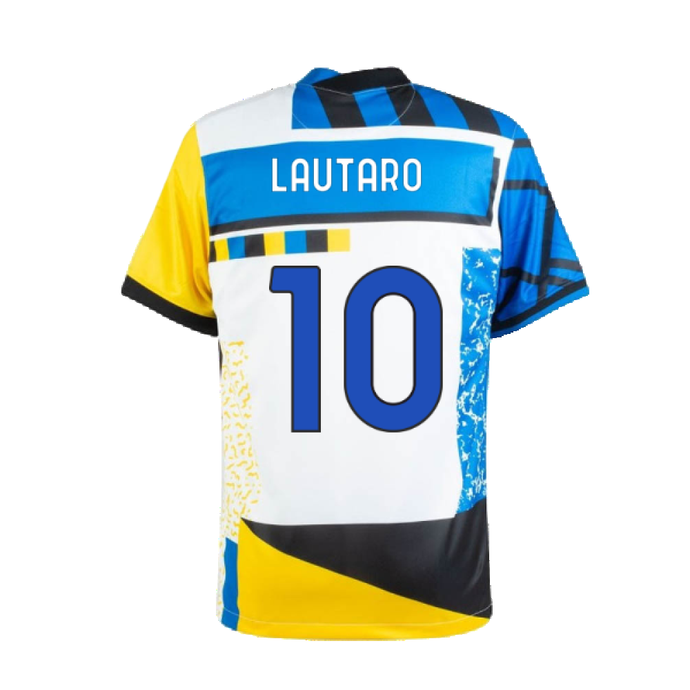 Inter Milan 2020-21 Fourth Shirt (L) (LAUTARO 10) (Excellent)_1