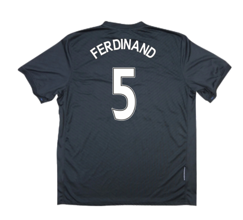 Manchester United 2009-10 Away Shirt ((Excellent) L) (FERDINAND 5)_2