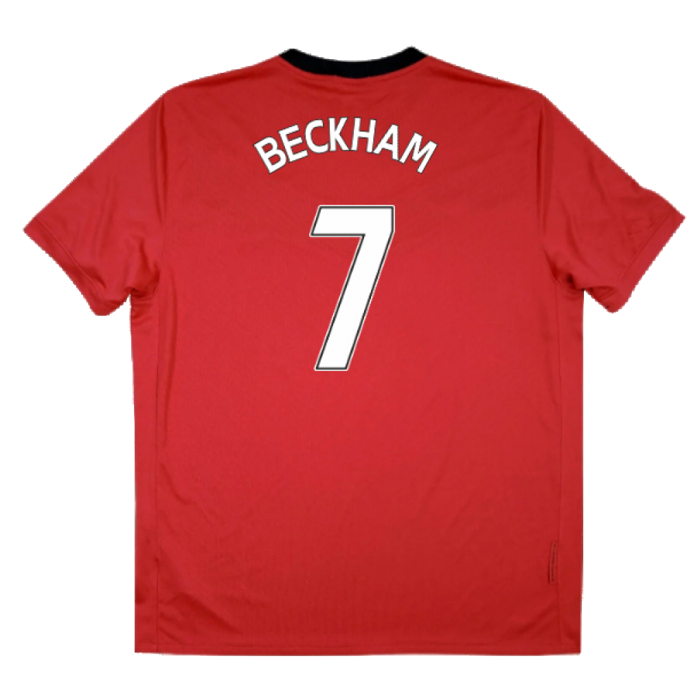 Manchester United 2009-10 Home Shirt ((Excellent) XL) (BECKHAM 7)_2