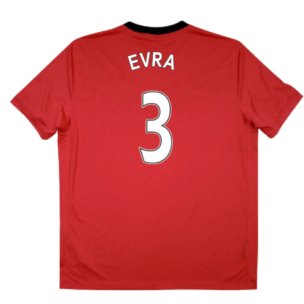 Manchester United 2009-10 Home Shirt ((Excellent) XL) (Evra 3)_2