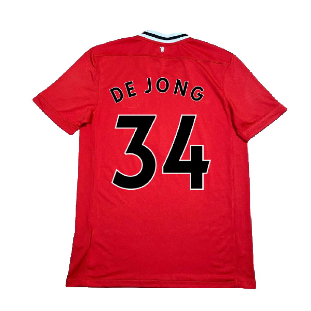 Manchester United 2011-12 Home Shirt (XL) (De Jong 34) (Excellent)_1