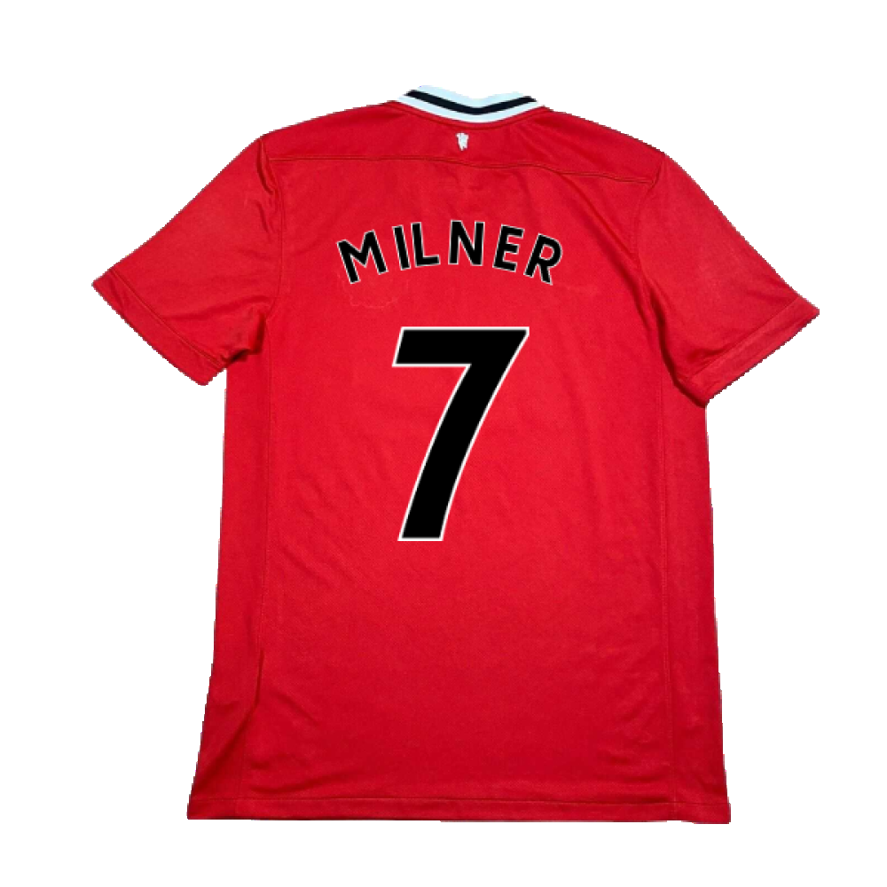 Manchester United 2011-12 Home Shirt (XL) (Milner 7) (Excellent)_1