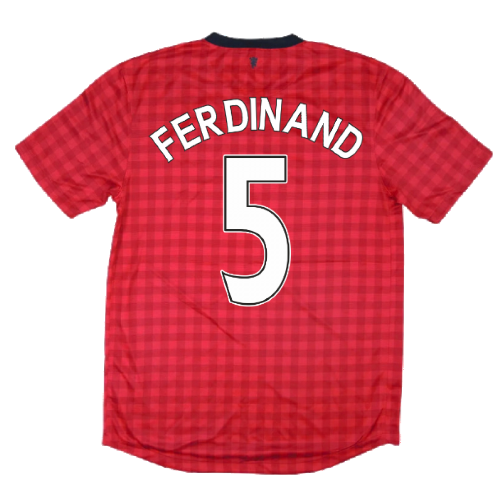 Manchester United 2012-13 Home Shirt ((Excellent) M) (Ferdinand 5)_2