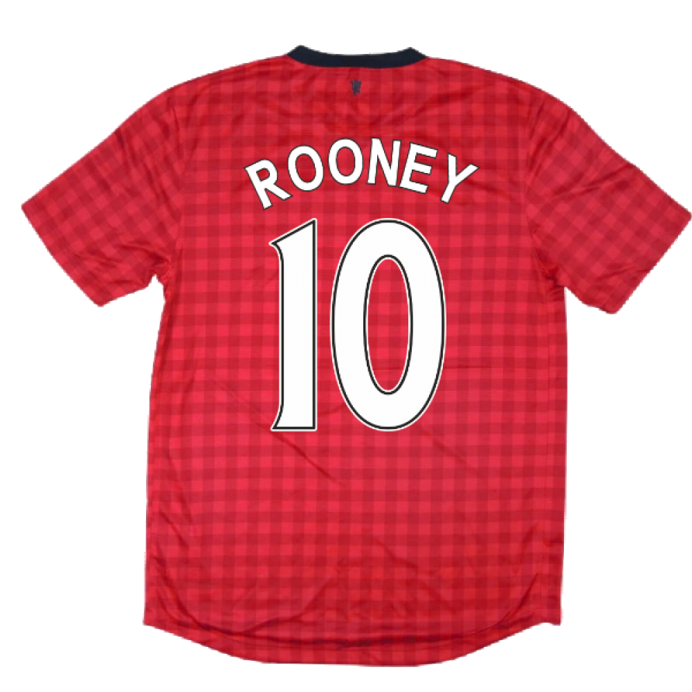 Manchester United 2012-13 Home Shirt ((Excellent) M) (Rooney 10)_2