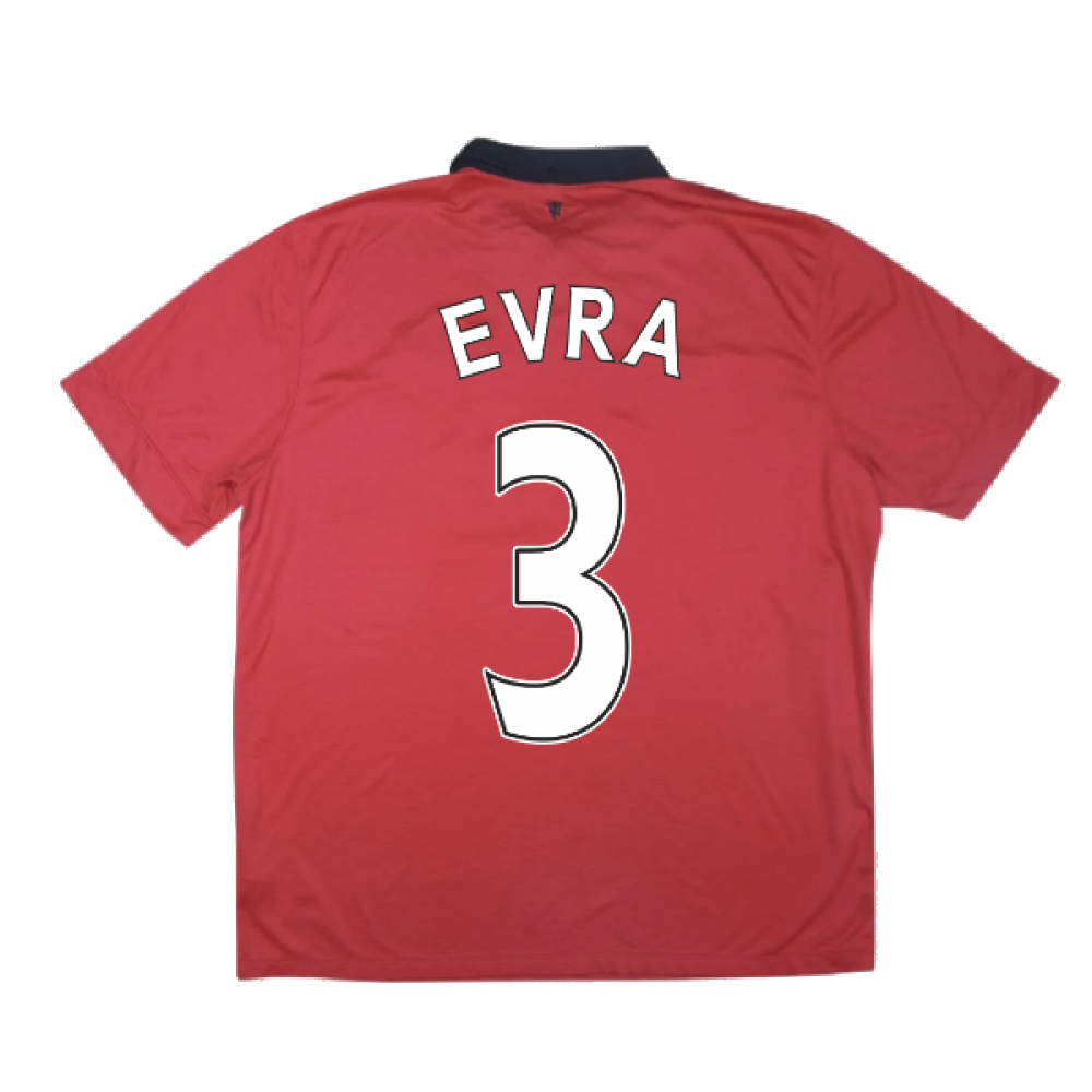 Manchester United 2013-14 Home Shirt ((Excellent) XL) (Evra 3)_2