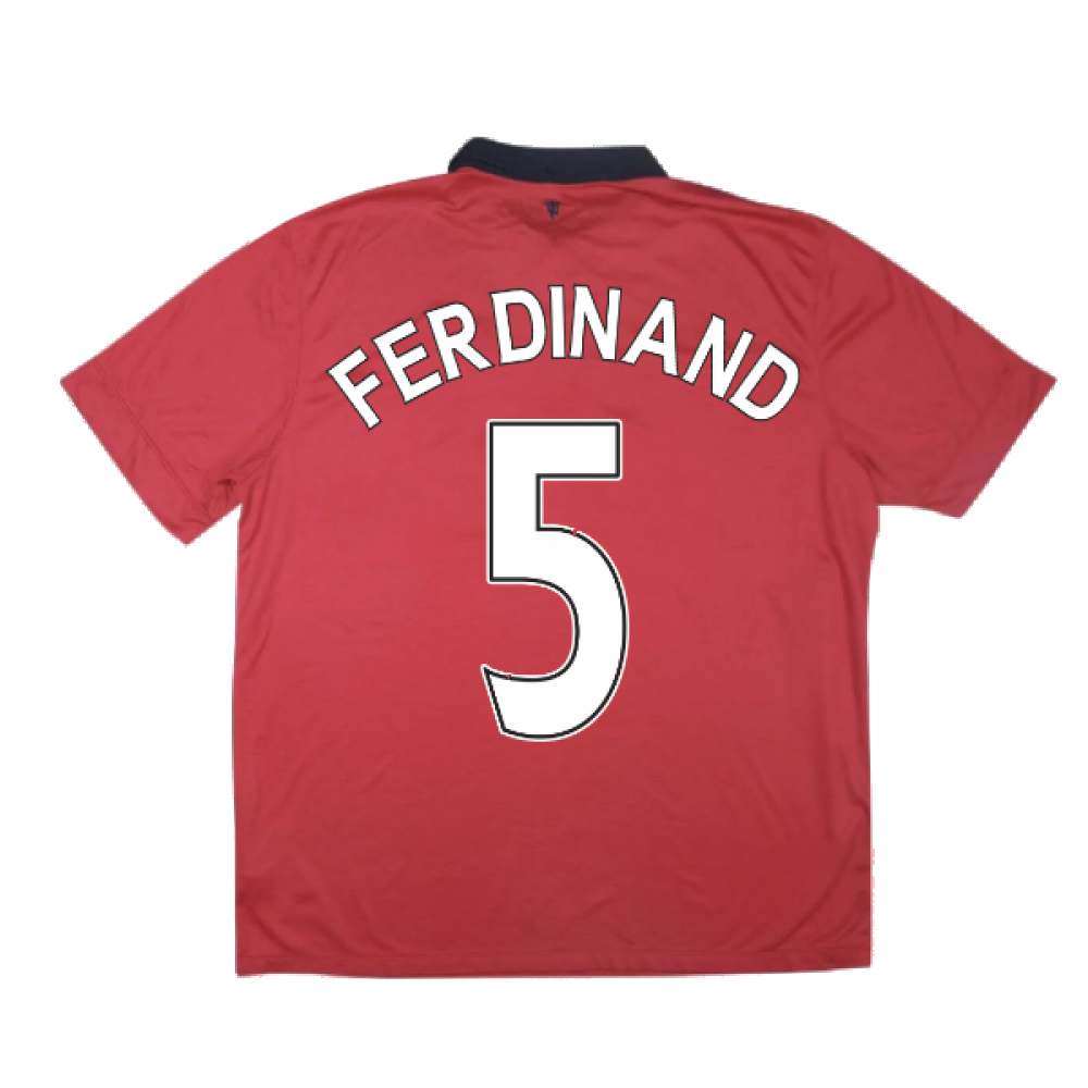 Manchester United 2013-14 Home Shirt ((Excellent) XL) (FERDINAND 5)_2