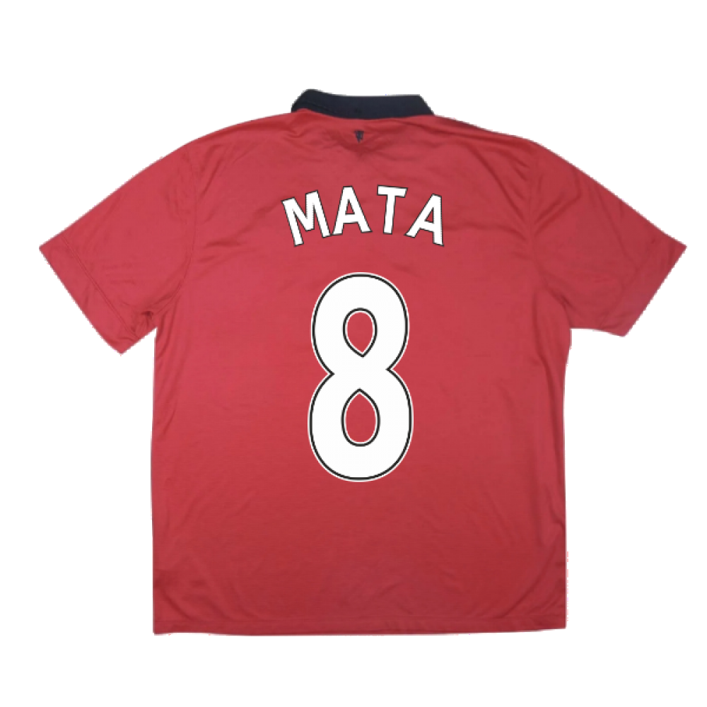 Manchester United 2013-14 Home Shirt ((Excellent) XL) (Mata 8)_2